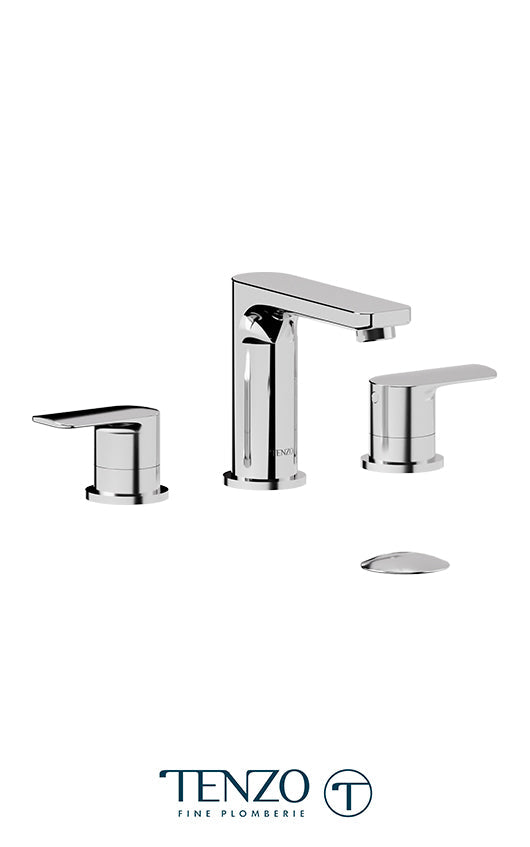 Tenzo Delano 8In Lavatory Faucet  With (Overflow) Drain