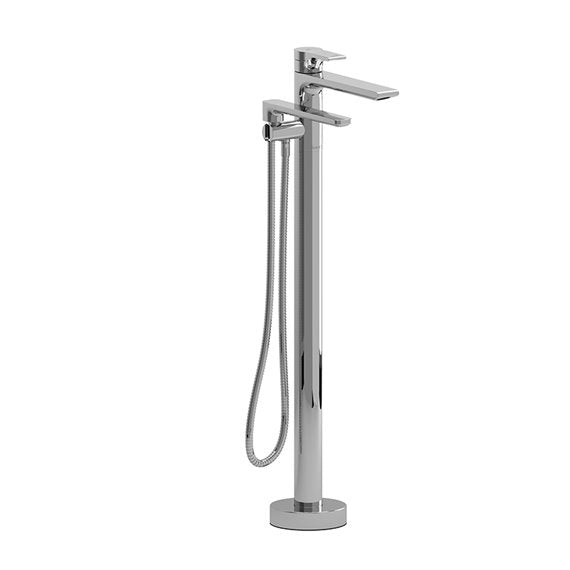 Riobel Fresk 2-way Type T coaxial floor-mount tub filler