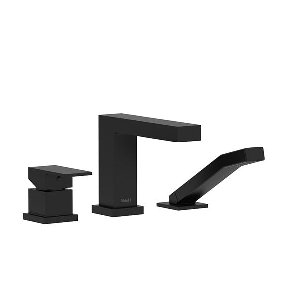 Riobel Kubik 3-piece deck-mount tub filler
