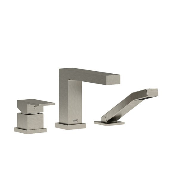 Riobel Kubik 3-piece deck-mount tub filler