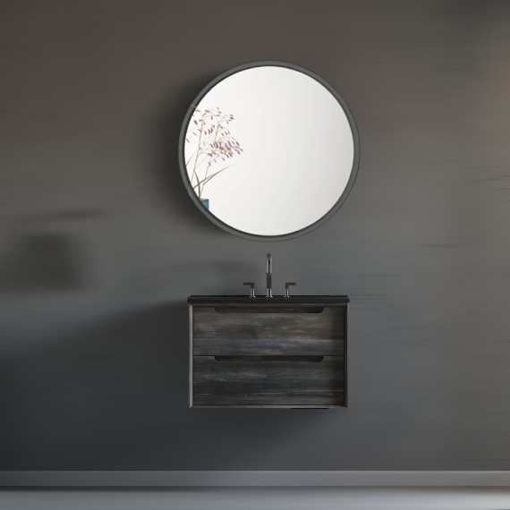 M4 30 In Wall Mount Single Sink Vanity