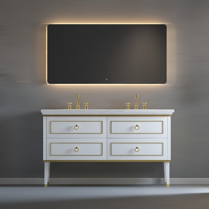 Star 60 inch  Floor Mount Double Sink Vanity